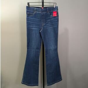NWT Spanx Flare Jeans in Midnight Shade Size Large